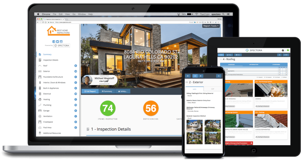 Home Inspection Software Spectora multiple platform logo